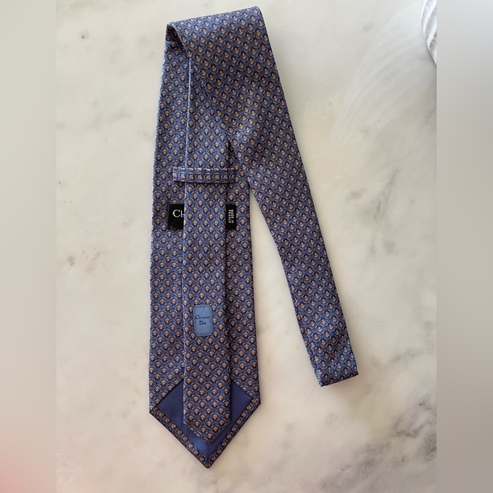 💠 Christian Dior Paris Tie | Silk | Made in 🇫🇷 - Picture 7 of 10